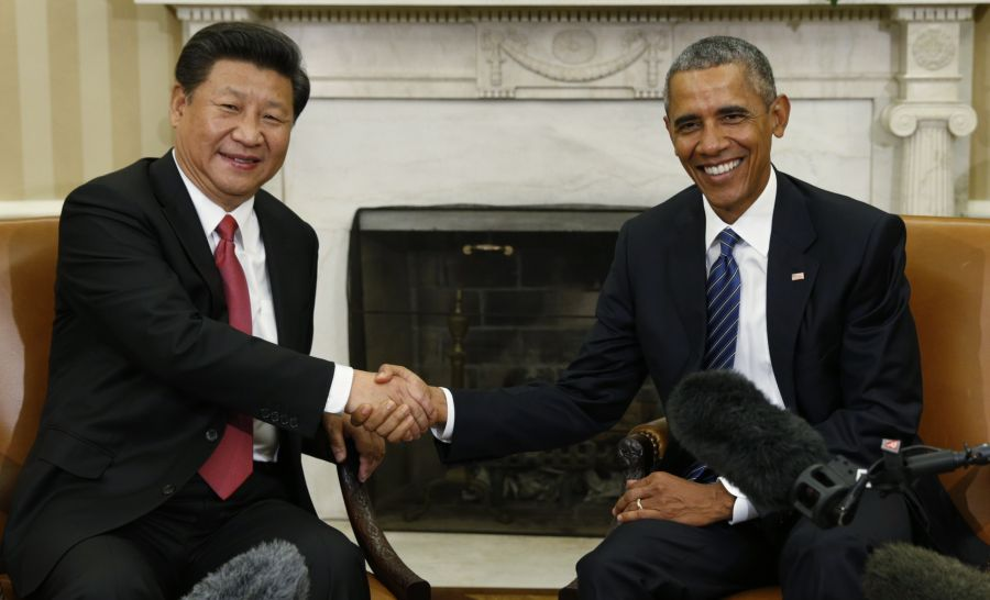 中国国家主席习近平和美国总统奥巴马